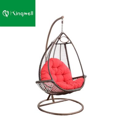 China Modern ratten outdoor hanging garden furniture chair swing chair for bedroom for sale