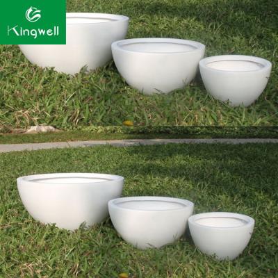 China Modern home furniture GRC planter garden pots cement flower pots for wholesale for sale