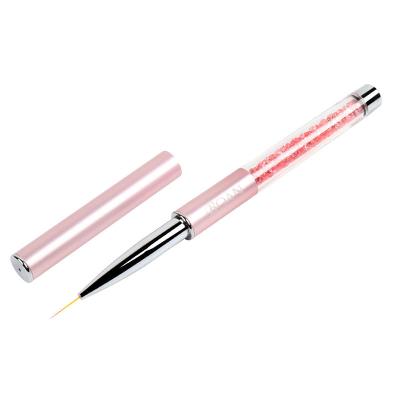 China BQAN NAIL OEM New Arrival Rose Metal Diamond Handle Nail Liner Brush Manicure Painting Brush For Nail Art For Beauty for sale