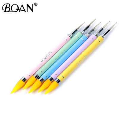 China Apply To Professional Use And Home BQAN Wax Dual Head Dotting Pencil For Picking Up Rhinestones Nail Gel Applicator Nail Art Care Painting Tools for sale