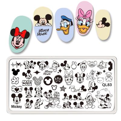 China BQAN Design Durable Hot Customized Cute Princess Metal Stamping Plates DIY Nail Painting Tool for sale