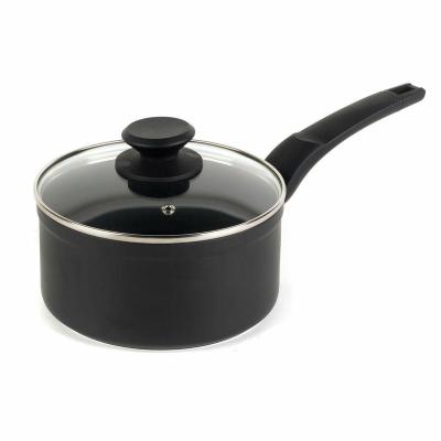 China Sustainable Use Home Kitchen Utilize Non Stick Sauce Pan With Induction Bottom Soft Touch Healthy Cooking Nonstick Coating PFOA FREE Handle for sale