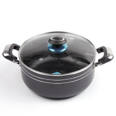 China CLASSIC factory manufacture directly sells various non-stick pans aluminum pressed casserole with induction base for sale