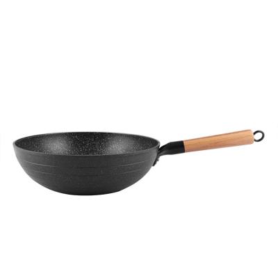 China Wholesale CLASSIC Super Cheap Price Aluminum Alloy Non-Stick Chinese Wok Large Capacity Heat Resistant for sale