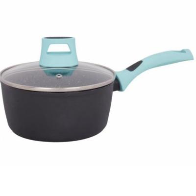 China High Quality Home Kitchen Pan Nonstick Aluminum Cookware Hot Selling OEM Colorful Cooking Sauce Pan With Lid CLASSIC for sale