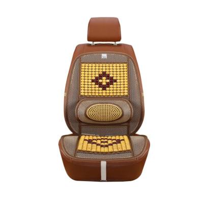 China Eco - Friendly Car Seat Accessories Suit For Summer Cooling Wooden Bead Cushion for sale