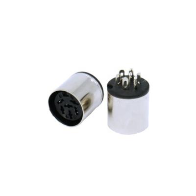 China Wholesale Circular Power DIN Jack Female Terminal 6 Pin DC Power Jack Mount Connector for sale