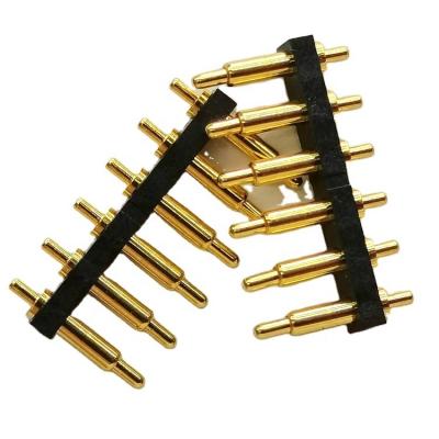 China Electronic Communications Charging Waterproof Magnetic Double Row 2P 3P 4P 5P 6P 8P Custom Gold Plated Connectors SMT Brass Connector for sale