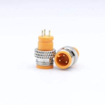 China Copper(59%) Bicycle Waterproof Electrical Plug M8 3p Plug M8 Connector Waterproof Male And Female Waterproof Connector for sale