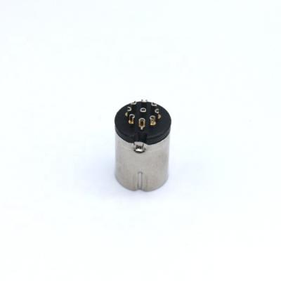 China Power Din Connector 9pin Connector To Din 360 Degree Long Ditch RF Coaxial Connectors for sale