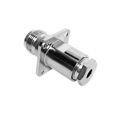 China RF Adapter N Plug Female Connector Circular Connector Adapter 4 Hole Flange Coaxial Rg213 Connector for sale