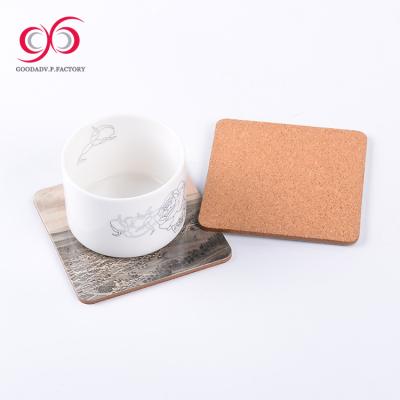 China Guangdong Factory Offer Wholesale Price Sustainable Drinking Cup MDF Coaster Mat for sale