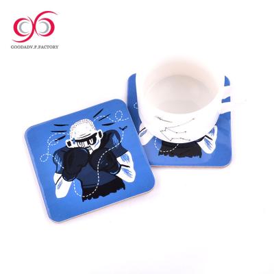 China Sustainable MDF Cork Wood Cork Coaster / MDF Promotional Cork Coaster for sale