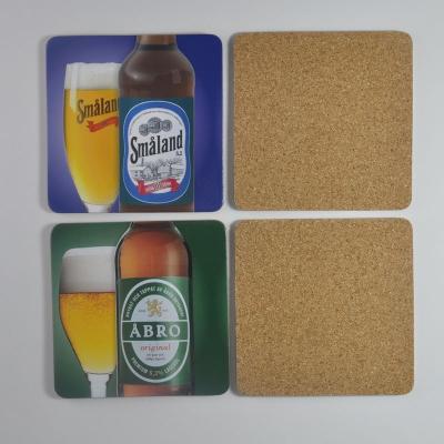 China Custom Printed Paper Sustainable Paper Coasters Cheap Drinks Cardboard Coaster For Beverage for sale