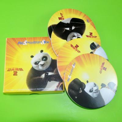 China Sustainable Promotional Disposable Cardboard Coasters Round Cardboard Paper Cup Coasters for sale