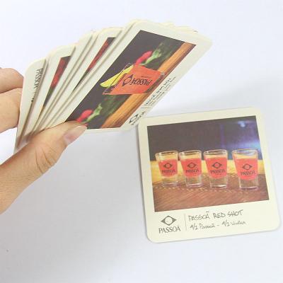 China Viable Cheap Price 0.5mm/1mm/1.5mm/2mm Absorbent Paper Coaster for sale