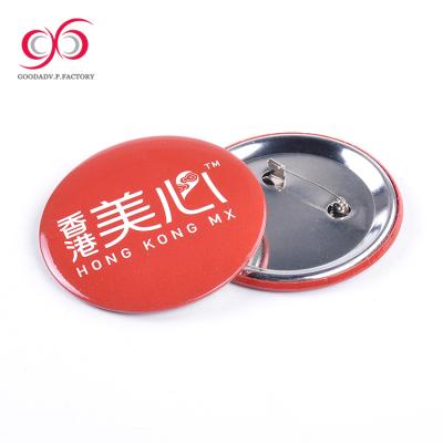 China Customized Blank Metal Round Tin Badge Nickel Free Button For Promotion Gifts for sale