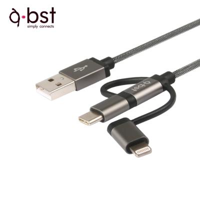 China High quality 3ft camera 2.4 amp 3 in 1 mfi certified usb cable with good price for sale