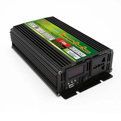 China 500w 1000w 1500w 2000w 2500w 3000w ups 12v 220v power inverter 1kva inverter with charger 26*15*7.6CM for sale