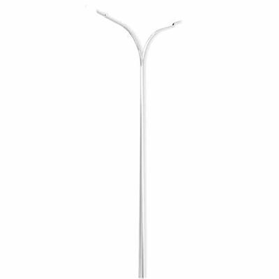 China Outdoor Rectangular 6 Meter Garden Tubular Lamp Pole Galvanized Street Light Pole for sale