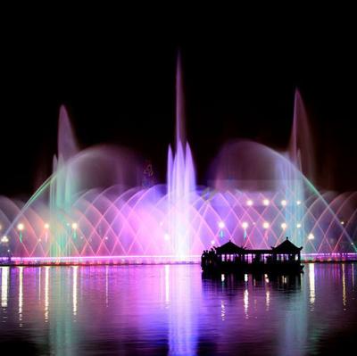 China Modern Floating Musical Dancing Fountain Water Fountain Price Music Dancing Fountain for sale