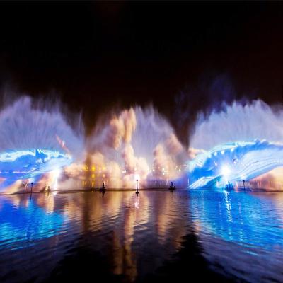 China All Lake Water Curtain Outdoor Fountain Laser Show WATER CURTAIN FILM for sale