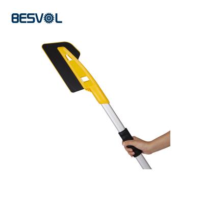 China QJ-G-J-032 Multifunctional Passionate Ice Scraper Snow Brush For Car With Ice Scraper Car Cleaning Brush for sale