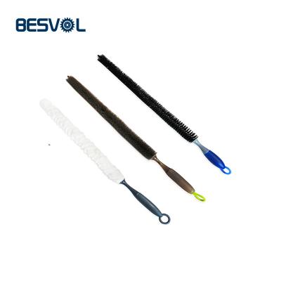 China The car clearing brush the automobile engine cleaning brush is lengthened, the wheel hub brush can be bent, and the long handle brush for sale