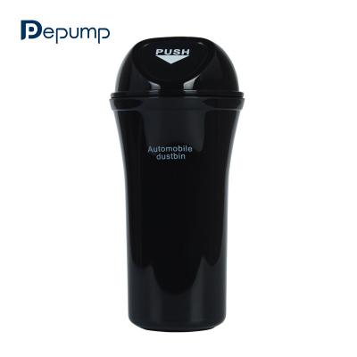 China SN-Z-119 Eco-friendly Plastic Automotive Trash Can Storage Rubbish Travel Cup Holder Bin Mini Car Trash Can With Lid for sale