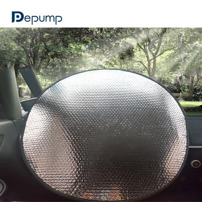 China Easy Universal Aluminum Foil Bubble Auto Wheel Cover Car Foldable Steering Sunshade for sale