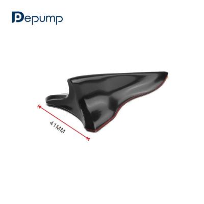 China Universal ABS Roof Shark Wing Kit Vortex Generator Roof Shark Fins EVO Style Spoiler with Black and Carbon Fiber Color for sale