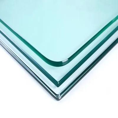 China Heat strengthened crystal toughened /tempered laminated glass with polishing edges for sale