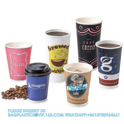 China Custom Logo 3D Printing Of Espresso Paper Cup Double Wall Coffee Paper Cup Embossed Paper Cups With High Quality for sale