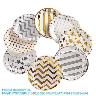 China Wholesale High Quality Eco Paper Plate Happy Birthday Dessert Cake Reusable Paper Plate for sale