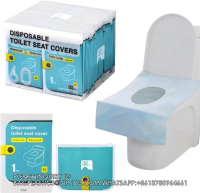 China Cubiertas de asiento de baño cubiertas desechables de asiento de baño Papel de cubierta de baño Revestimientos para baño, viajes, campamentos, entrenamiento de baño infantil en venta