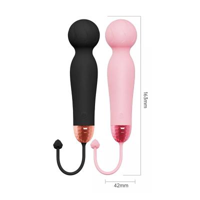 China Factory Sale Silicone+ABS Waterproof Female Soft AV Stick Vaginal Vibrator 10 Frequency Masturbation Massager Sex Toys for sale