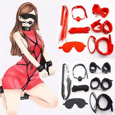 China Various Luxury Item Customized Sex SM Bdsm Slave Set Kits Bondage Set Sex Toys 7 Pcs Rope For Couples And Men Women for sale