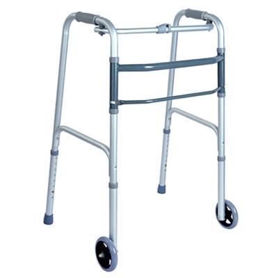 China Height Adjustable Lightweight 4 Folding Legged Walker, Adjustable Aluminum Walker, Suitable For Disabled Elderly for sale