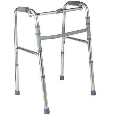 China Height Adjustable Folding Frame Lightweight Standing Aluminum Walker Suitable For Disabled Elderly for sale