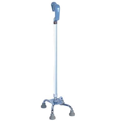 China Height Adjustable Lightweight And Height-Adjustable Telescopic Aluminum Medical Quadruped Elder Cane for sale