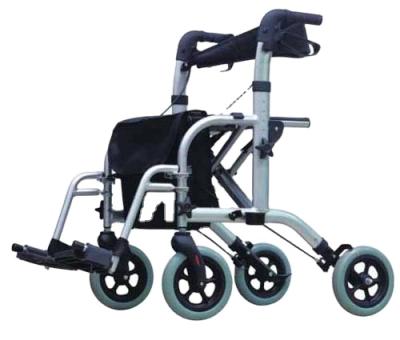 China Height-adjustable mobility aid and easy-to-fold medical walker's unique handle can be easily adjusted in height for sale