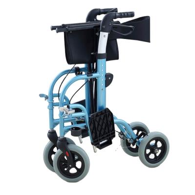 China Small and lightweight folding mobility aid aluminum is suitable for older walkers, easy to transport and store for sale