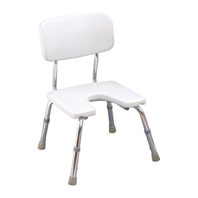 China Height Adjustable Durable Aluminum Shower Chair For The Elderly With Adjustable Bathtub For The Disabled for sale