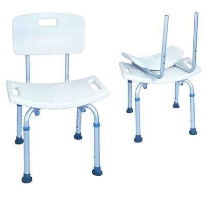 China Height Adjustable Durable Aluminum Tub Seat For Disabled Shower Chair Shower Stool For The Elderly for sale