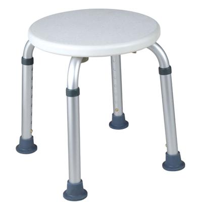 China Height Adjustable Comfortable PE Plastic Seat With Lightweight Aluminum Frame Shower Stool For The Disabled for sale