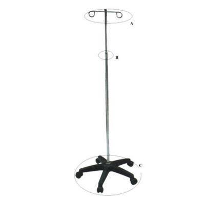 China Hospital Room Medical IV Pole Adjustable Infusion Convenient And Durable Drip Holder for sale