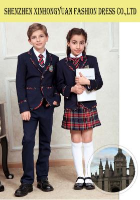 China Custom Students School Uniforms Approved SGS 35% Cotton 65% Polyester for sale