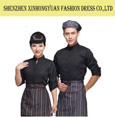 China Custom Hotel Staff Uniforms / Unisex Hotel Waiter Uniform / Bar Staff Uniforms for sale