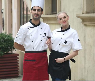 China Weiß-Chef-Kleidungs-Baumwollmischungs-Polyester-Restaurant-Uniform-Hemden zu verkaufen