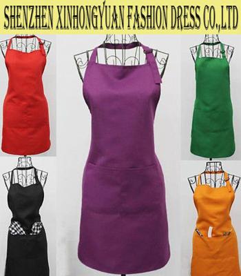 China Teflon Coated Oil Proof Chef Cooking Aprons For Women / Painting Apron For Adults for sale